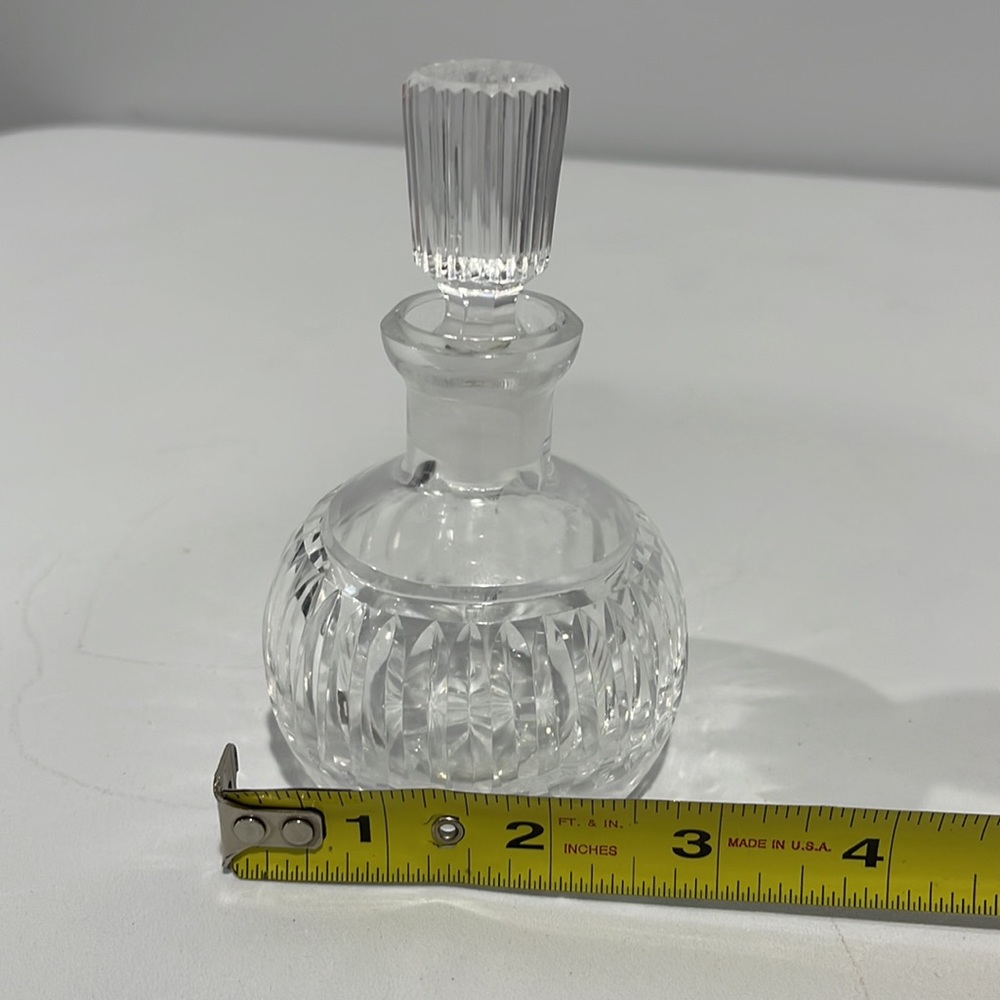 Vintage Waterford Vanity Crystal Perfume Bottle with Beveled Stopper Dauber - Picture 13 of 15